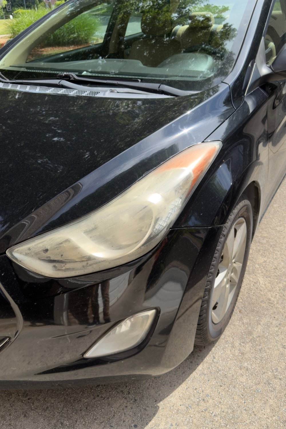 Headlight restoration project 3 before service